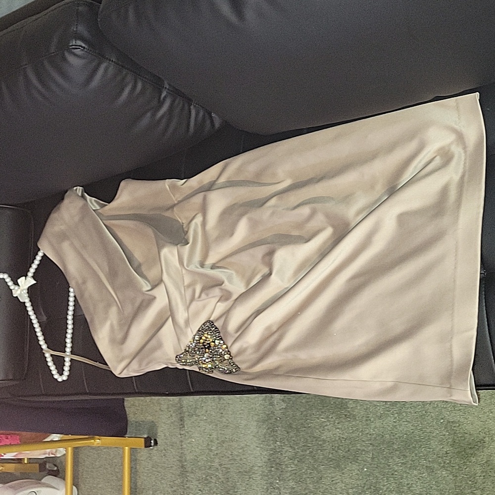 Champagne color dress